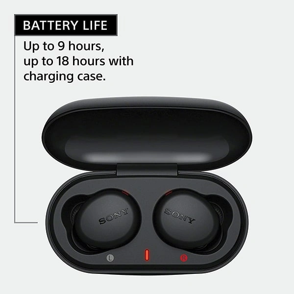Sony WF-XB700 Bluetooth Wireless Earbuds - Black - Black