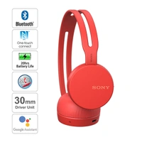 Sony WH-CH400 Wireless On Ear Headphones - Blue - Blue