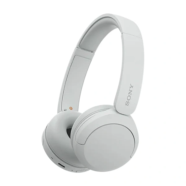 Sony WH-CH520 Wireless On-Ear Bluetooth Headphones with Mic - White - White