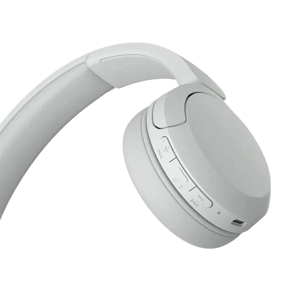 Sony WH-CH520 Wireless On-Ear Bluetooth Headphones with Mic - White - White