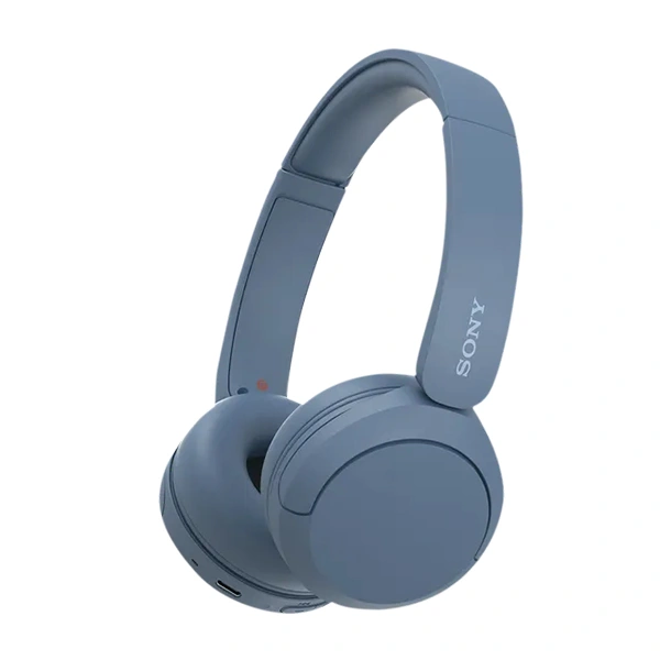 Sony WH-CH520 Wireless On-Ear Bluetooth Headphones with Mic - Blue - Blue