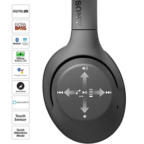 Sony WH-XB900N Bluetooth Headphones with Mic