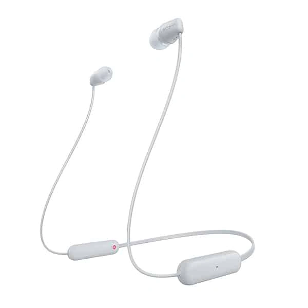 Sony WI-C100 Wireless Headphones - White - White