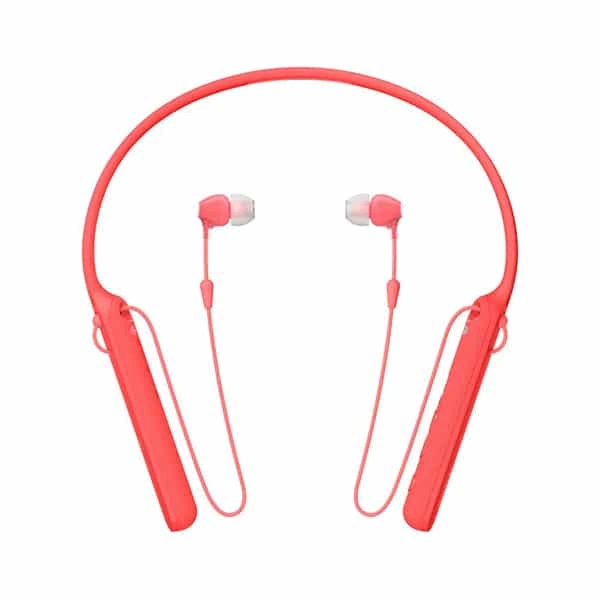 Sony WI-C400 Wireless in-Ear Neck Band Headphones - Red - Red