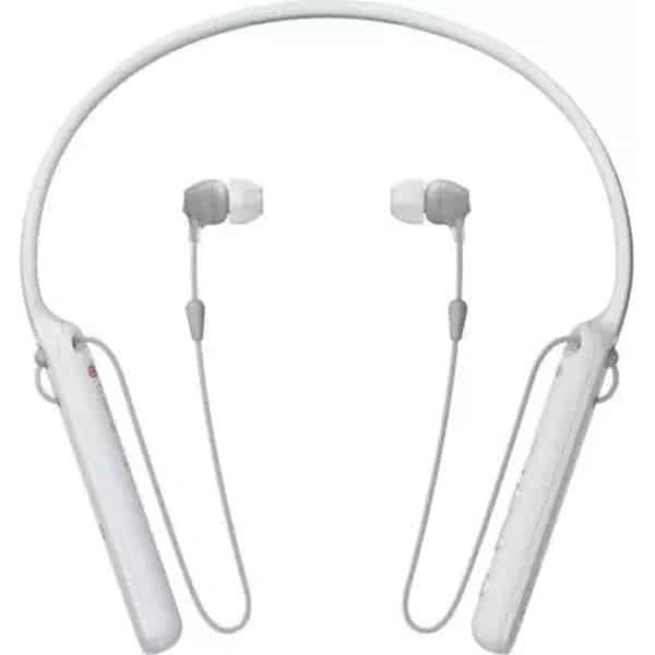 Sony WI-C400 Wireless in-Ear Neck Band Headphones - White - White