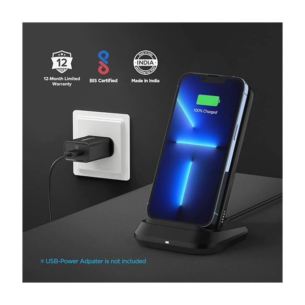 Spigen 3in1 10000mAh Wireless 20W Fast Charging Power Bank - Black