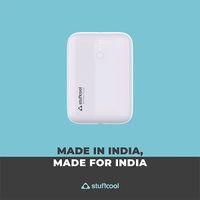 Stuffcool 10000mAh Palm Smallest QC PD 20W Type C Super Premium Mini Powerbank - White - White