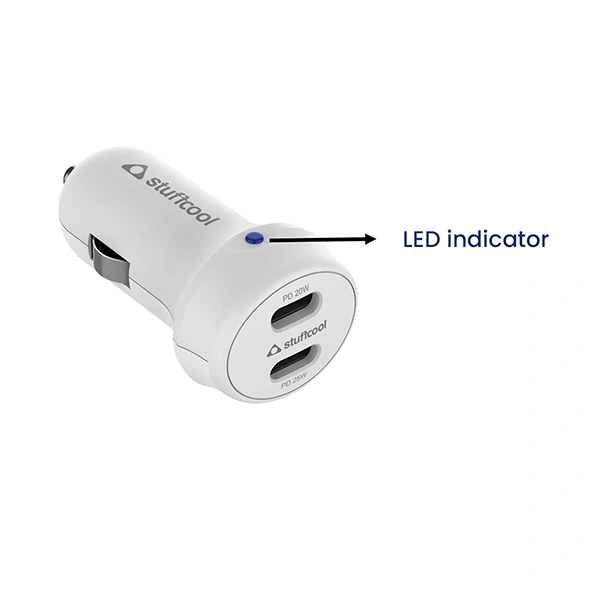 Stuffcool Atom Plus CC 45W Car Charger with PPS Type-C1 PD20W