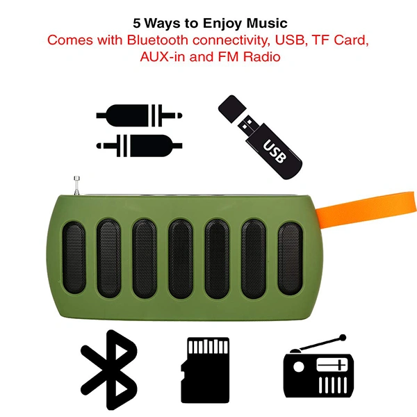 Stuffcool Chet Portable Bluetooth Speaker - Black
