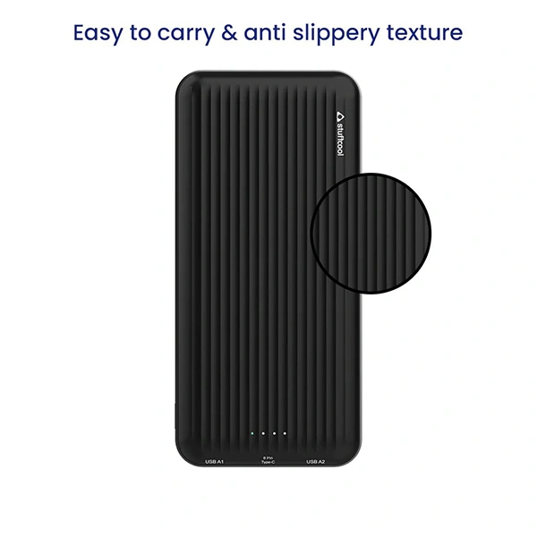 Stuffcool PB9009 20000mAh Type-C PD 20W + USB A Fast Charging Powerbank