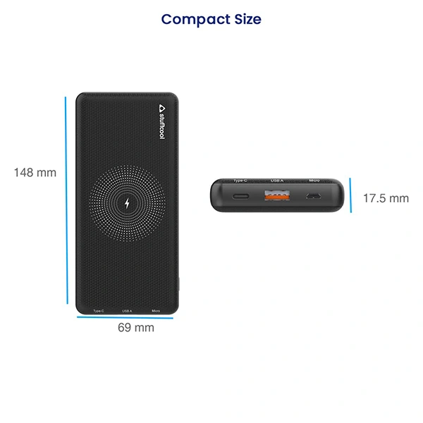 Stuffcool PB9036W 10000mAh 15W Wireless Powerbank