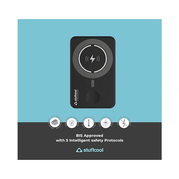 Stuffcool PB9063W 5000mAh Magnetic Powerbank - Black