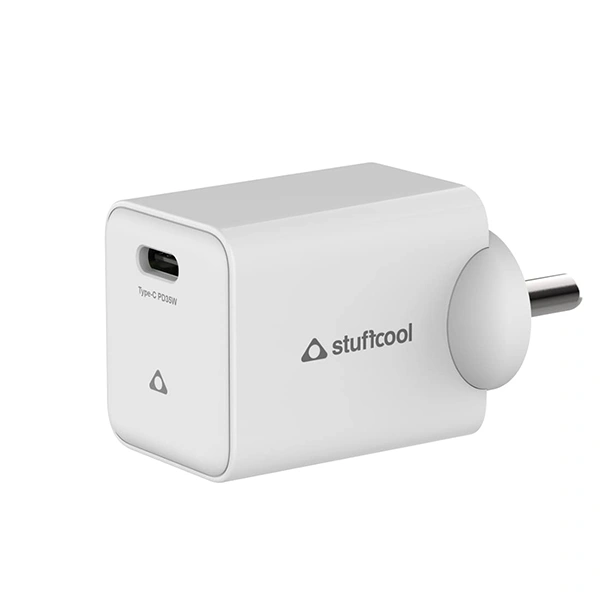 Stuffcool Pico Pro 35W Single Type C Wall Charger - Blue, White