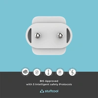 Stuffcool Pico Pro 35W Single Type C Wall Charger - Blue, White