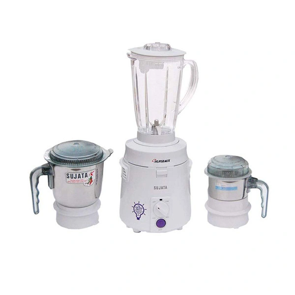 sujata Sujata 900 Watt SuperMix SM Mixer Grinder With 3 Jars - Ivory Gold, Twinkling Grey