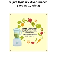 sujata Sujata 900 Watts Dynamix DX Mixer Grinder With 3 Jars - Ivory Gold, Twinkling Grey