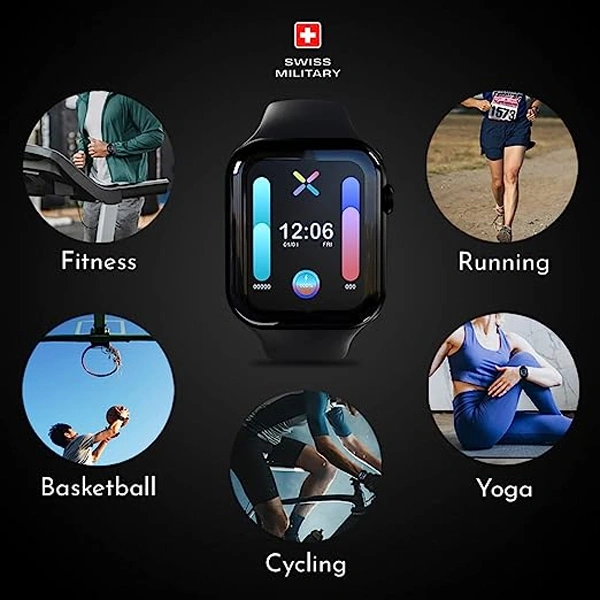 Swiss Military ANKAA Waterproof Smartwatch - Black - Black