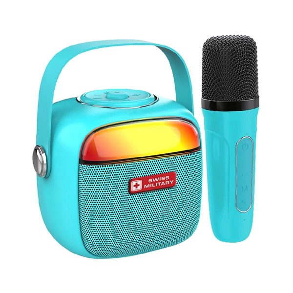 Swiss Military Audio Ancha POP Bluetooth Speaker - Green Blue - Green Blue