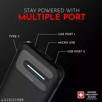 Swiss Military Audio SM-JOLT Power Bank - Blue - Blue