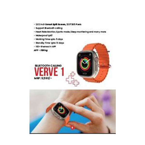 Swiss Military Audio Verve 1 Bluetooth Calling Smartwatch - Orange