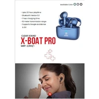 Swiss Military Audio X boAt Pro Wireless Earbuds - Blue - Blue