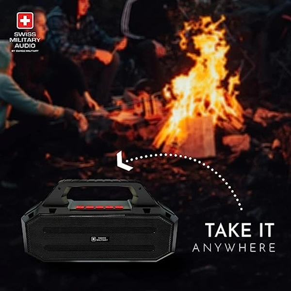 Swiss Military BTW ROCK 700 18 Watt Stereo Sound & Passive Radiators