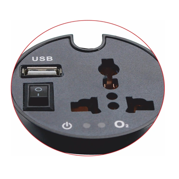 Swiss Military CIV1 Ultra Portable Car Power inverter with Oxygen Bar