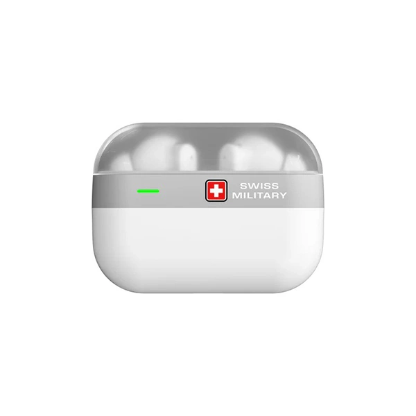 Swiss Military Dapple Pods Bluetooth Earbuds - White - White