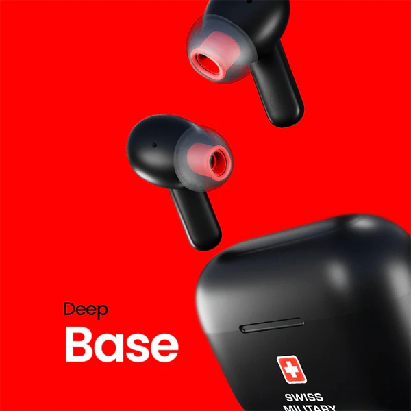 Swiss Military DBL 77 Dual Microphones Earbuds