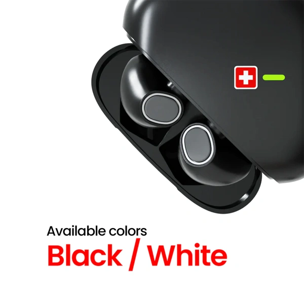 Swiss Military PIN NA PODS Earbuds - Black - Black