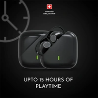 Swiss Military PIN NA PODS Earbuds - Black - Black