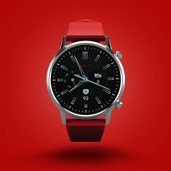 Swiss Military RAPTOR Waterproof Smartwatch with GPS Tracker - Red - Red