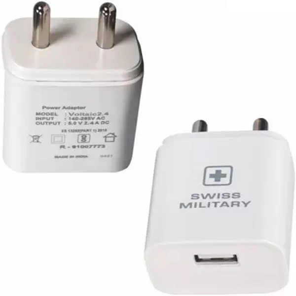 Swiss Military VOLTAIC-2.4 Surge and Short Circuit Protection with Micro USB Cable