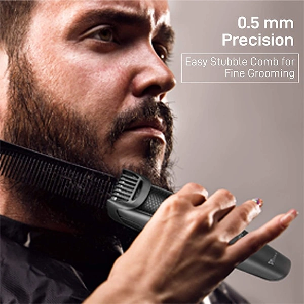 Syska HT200 PRO Beard Pro Cordless Rechargeable Trimmer - 10 Length Settings; 45 Min Runtime