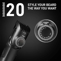 Syska HT200 PRO Beard Pro Cordless Rechargeable Trimmer - 10 Length Settings; 45 Min Runtime