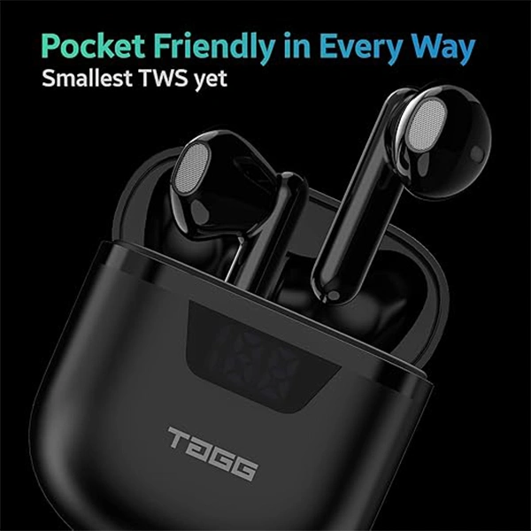 TAGG Liberty Buds Mini Truly Wireless In Ear Earbuds with Quad Mic - White - White