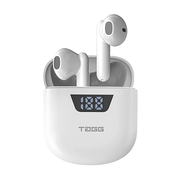TAGG Liberty Buds Mini Truly Wireless In Ear Earbuds with Quad Mic - White - White