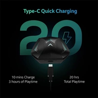 TAGG Rogue 100GT Truly Wireless Gaming in Ear Earbuds - Red - Red