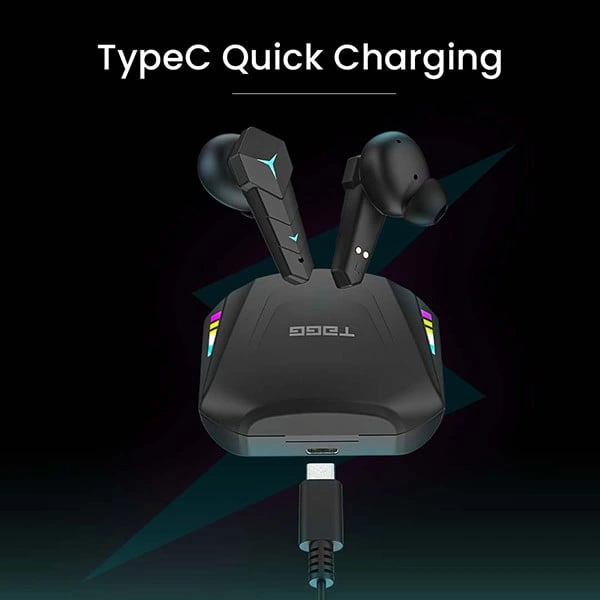 TAGG Rogue 200GT Gaming Bluetooth Truly Wireless In Ear Earbuds with Mic - Red - Red