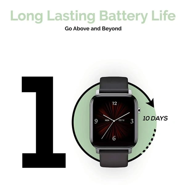 TAGG Verve Connect 1.7 LCD Display Smartwatch - Grey - Grey