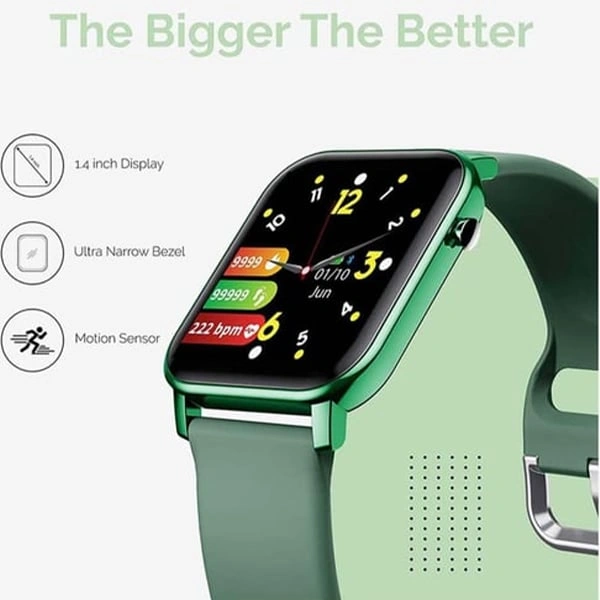TAGG Verve Smartwatch with Real Time Heart Rate Tracking - Black - Black
