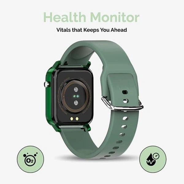 TAGG Verve Smartwatch with Real Time Heart Rate Tracking - Black - Black