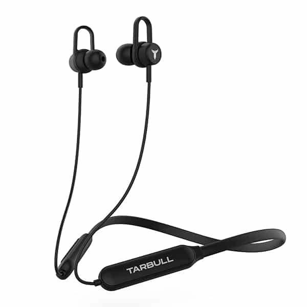 Tarbull Vibe 340 Bluetooth Wireless Earphones with Mic - Black - Black
