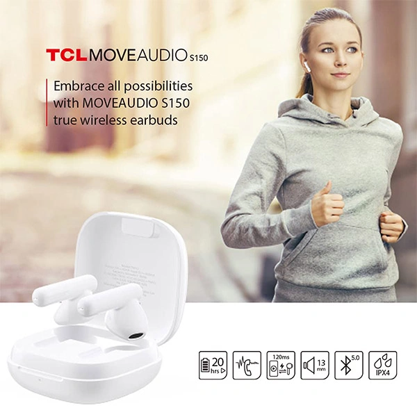 TCL MOVEAUDIO S150 Truly Wireless in Ear Earbuds with Mic