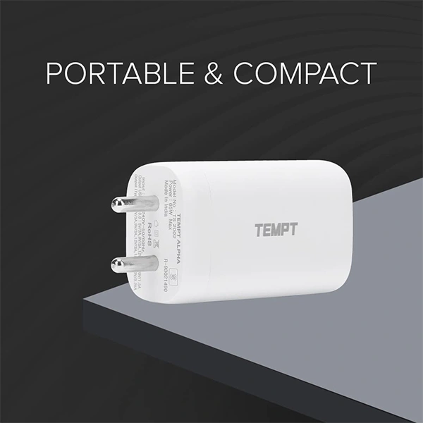 Tempt Alpha 3 Ports 65W Adapter - Army Blue, Army Green