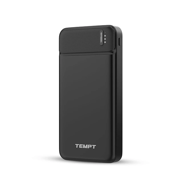 Tempt Booster 10000mAh Powerbank - Black, White