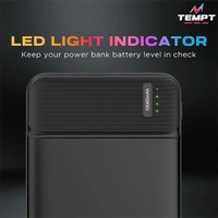 Tempt Booster 10000mAh Powerbank - Black, White