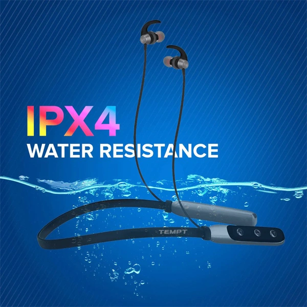 Tempt Bounce Neckband - Black Blue - Black Blue
