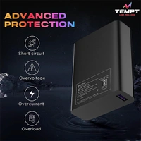 Tempt Fuel 10000mAh Powerbank - Black, White