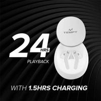 Tempt Glider True Wireless Earbuds - White